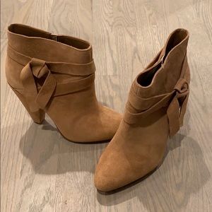 New Tan Suede Nine West ankle booties